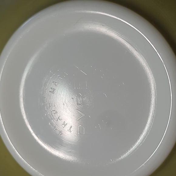 Vintage Pyrex primary Avocado color Cinderella nesting mixing bowl 444-4qt … - Picture 5 of 10